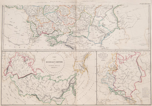 Russia (south part)
The Russian Empire in Europe, Asia and America
The Acquisitions of Russia since the Accession of Peter the Great 1689   1860